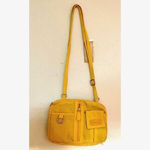 Multi Sac Zippy Triple Compartment Crossbody Bag - Buttercup New (NOS) Vintage